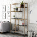 Furniture Of America Nara Contemporary 6 Shelf Tiered Open Bookcase