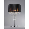 Victoria Crystal And Chrome Table Lamp