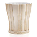 Victoria Striped Beige Wastebasket