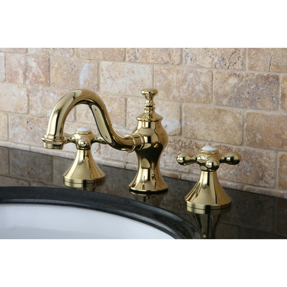 Victorian Cross Widespread Bathroom Faucet