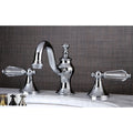 Victorian Crystal Widespread Bathroom Faucet
