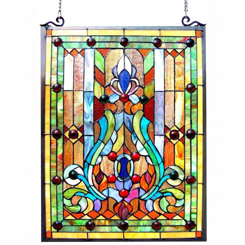 Chloe Tiffany Style Victorian Design Window Panel