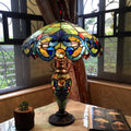 Tiffany Style Victorian Design 2 And 1 Light Table Lamp