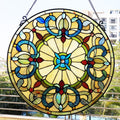 Gracewood Hollow Dilloway Circular Glass Window Panel Suncatcher