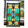 Gracewood Hollow Eaton Multicolored Rectangular Glass Window Panel Suncatcher