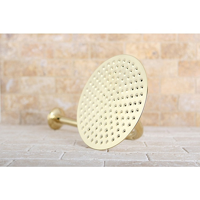 Victorian Polished Brass 8 Inch Shower Head W Shower Arm