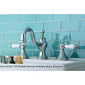 Victorian Porcelain Widespread Bathroom Faucet