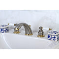 Victorian Widespread Bathroom Faucet In Polished Chrome