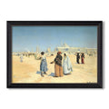 View From The Desert Of Cairo With Citadel And Mamluk Tombs In The Background C 1889 1890 Hans Andersen Brendekilde Custom