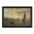 View From The Oslofjord 1866 Hans Gude Custom Framed Canvas