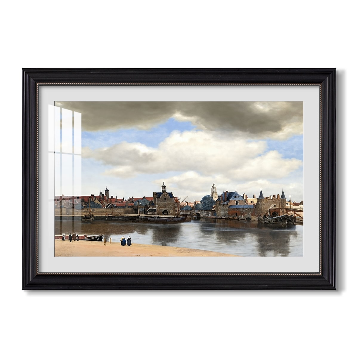 View Of Delft C 1660 1661 Johannes Vermeer Custom Framed Print