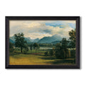 View Of Liefering 1830 Friedrich Gauermann Custom Framed Canvas