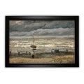 Vincent Van Gogh View Of Sea At Scheveningen Framed Print On Canvas
