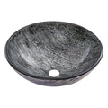 Vigo 16 1 2 Glass Bathroom Vessel Sink Titanium