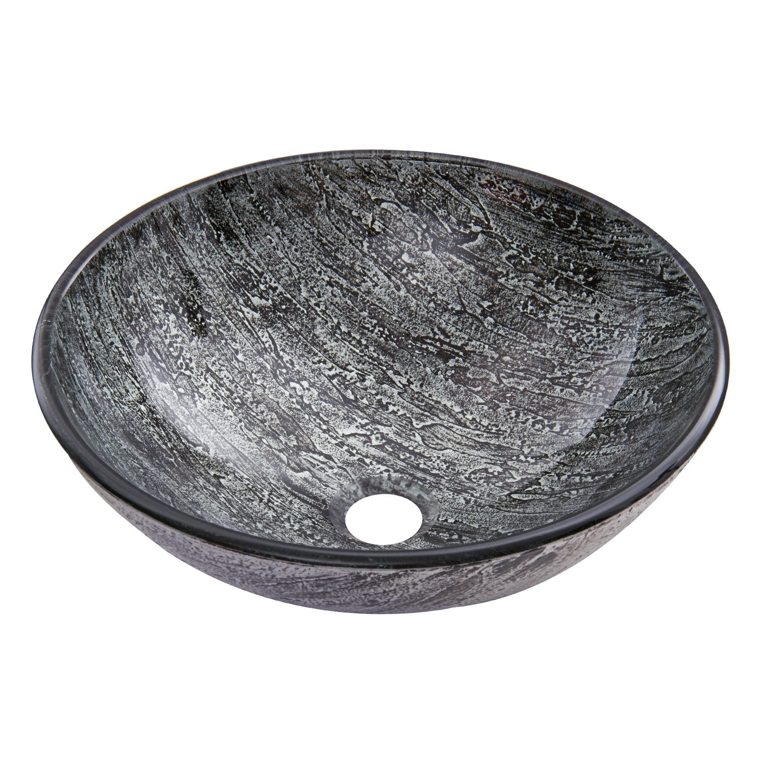 Vigo 16 1 2 Glass Bathroom Vessel Sink Titanium