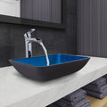 Vigo 18 1 4 Glass Bathroom Vessel Sink With Niko Single Hole Bathroom Chrome