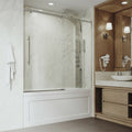 Vigo Luca 57 13 16 High X 60 Wide Sliding Frameless Tub Door With