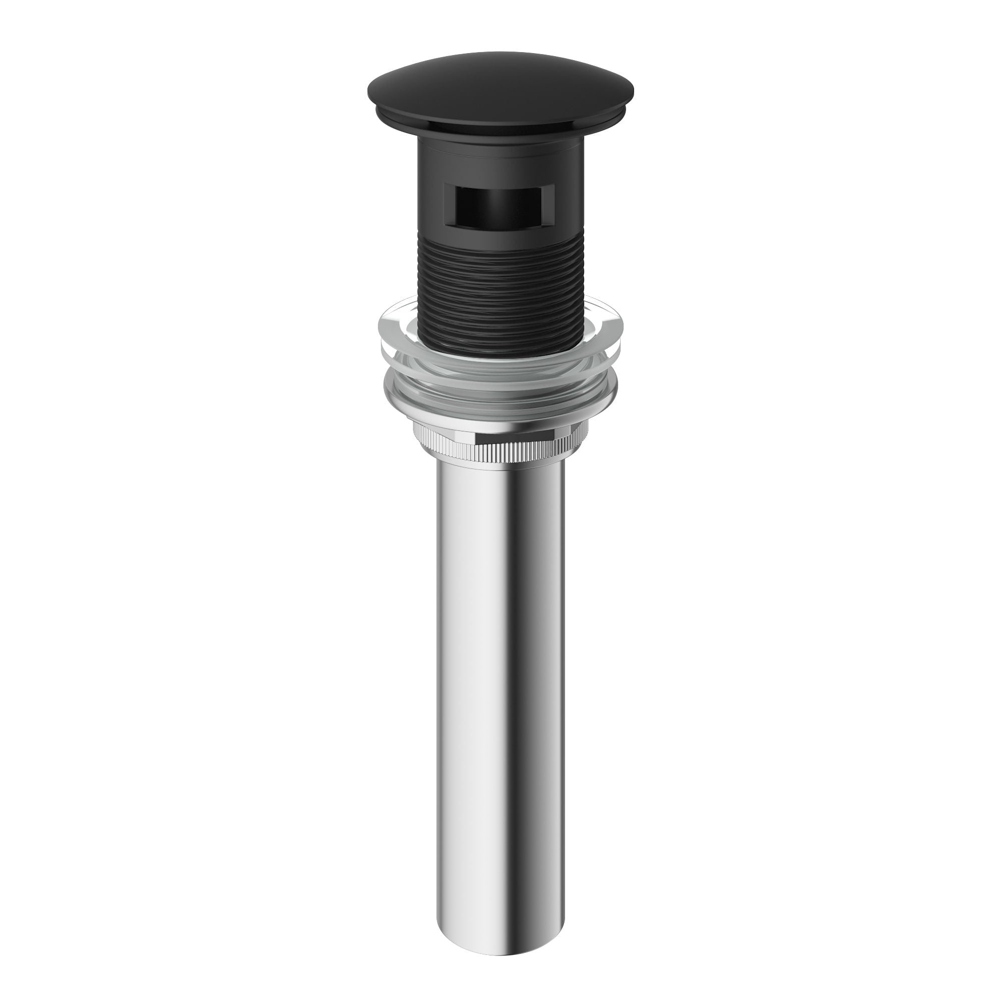 Vigo Matte Black Bathroom Sink Pop Up Drain With Overflow