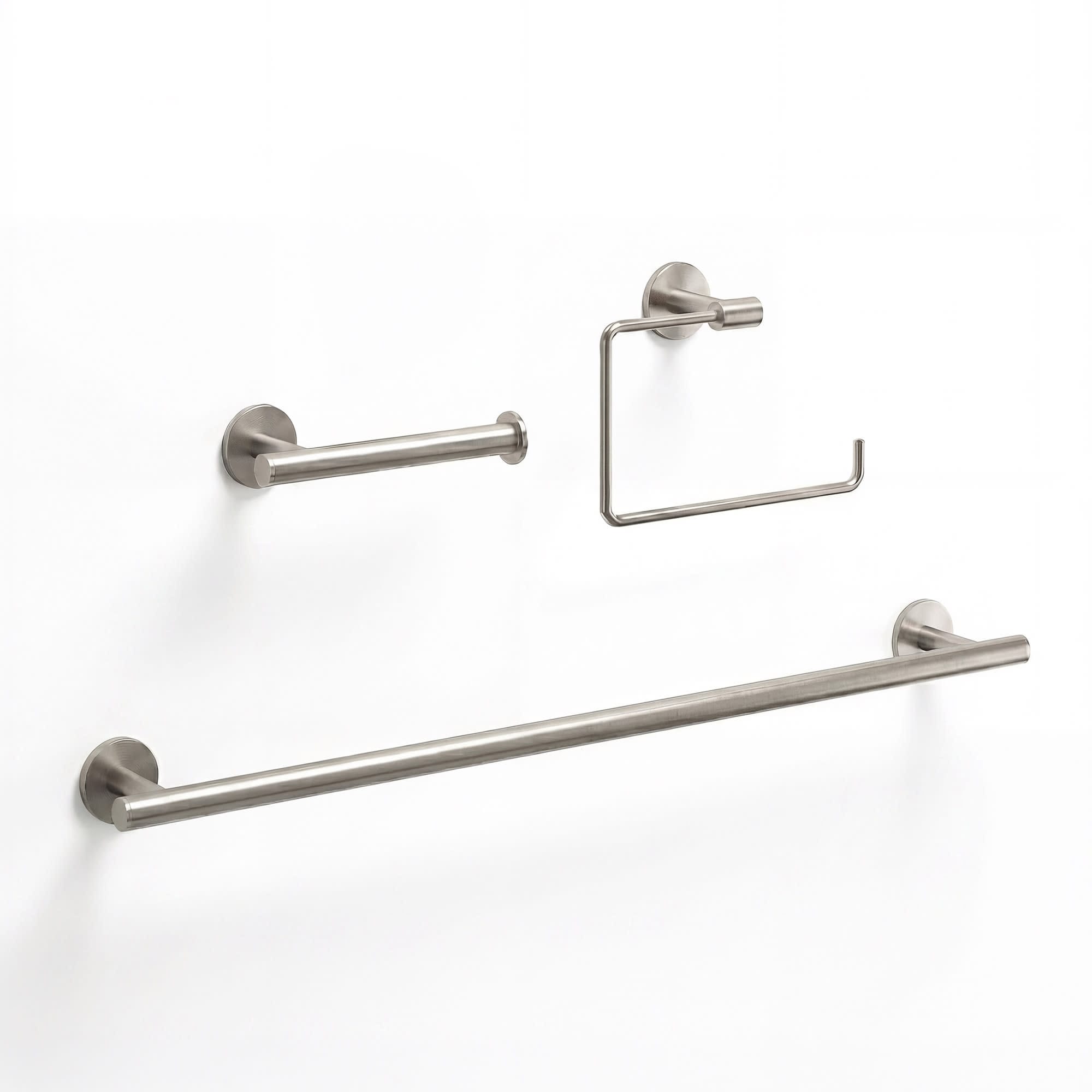 Vigo Vgac3001 Elan 3 Piece Bathroom Package With 24 Towel Bar Towel