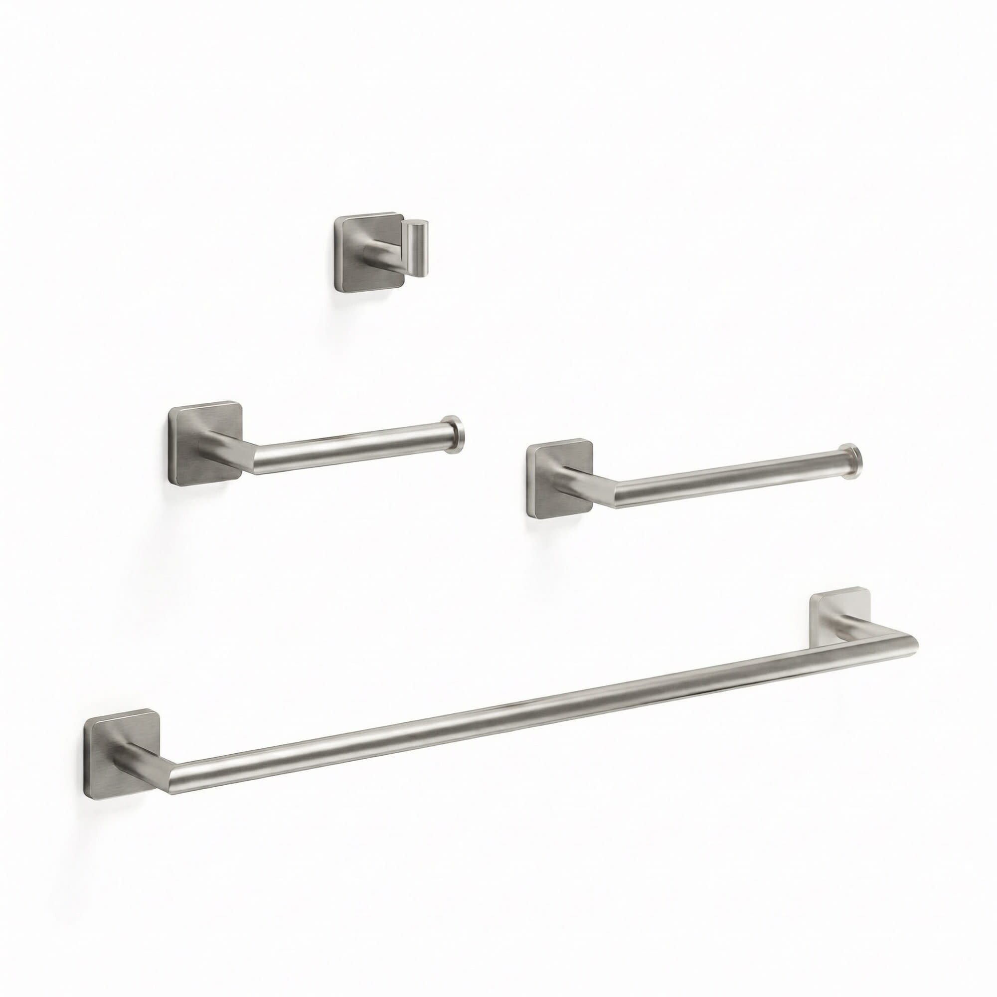 Vigo Vgac4002 Satro 4 Piece Bathroom Package With 24 Towel Bar Robe