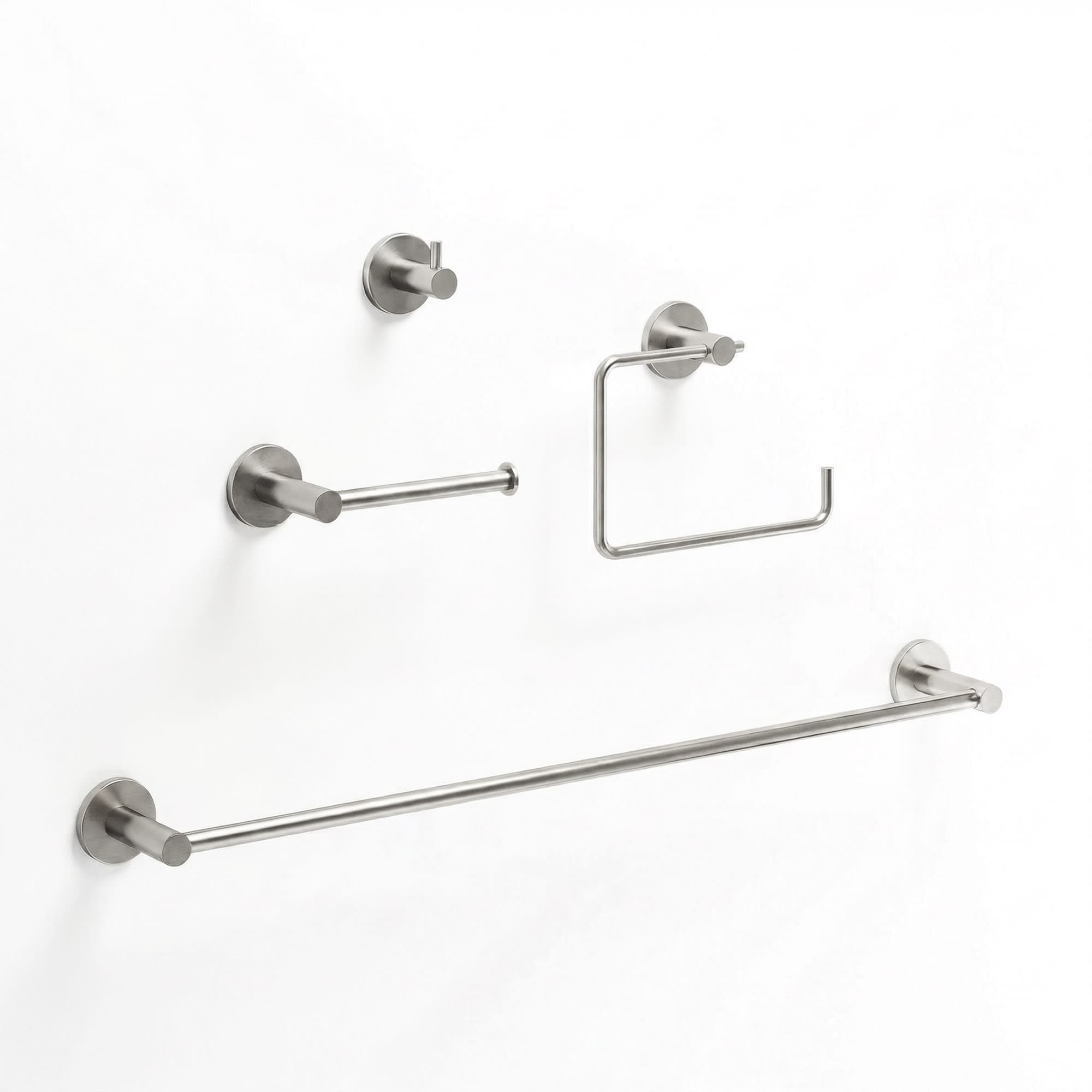 Vigo Vgac4005 Cass 4 Piece Bathroom Package With 24 Towel Bar Robe