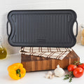 Viking Cast Iron 20 Reversable Grill Griddle Pan Pre Seasoned