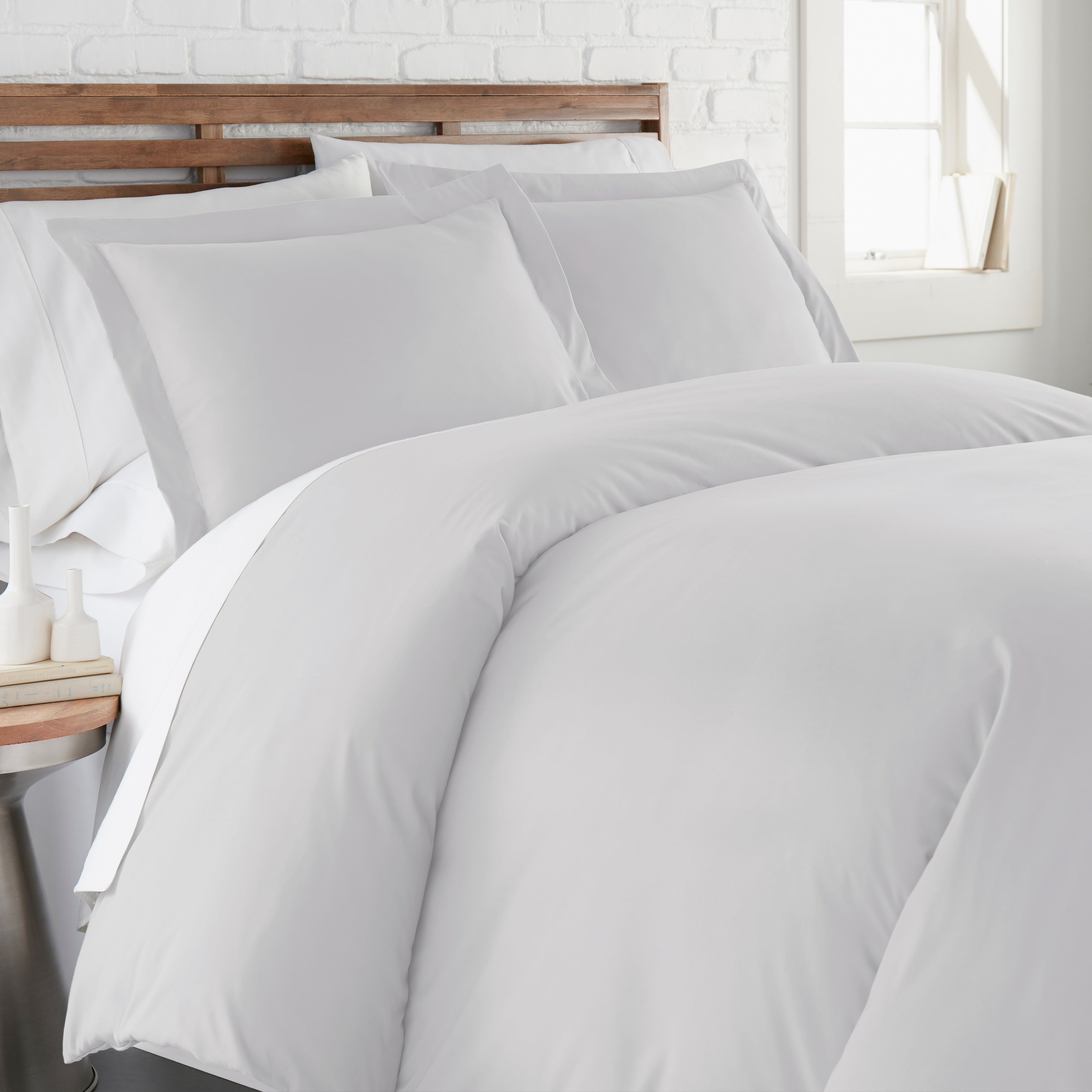 Ultra Soft Modern Solids Duvet Cover And Sham Set
