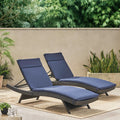 Havenside Home Vilano Outdoor Cushioned Lounge Chairs Set Of 2