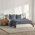 Villa By Classic Home Colmar 3 Piece Linen Blend Quilt Set
