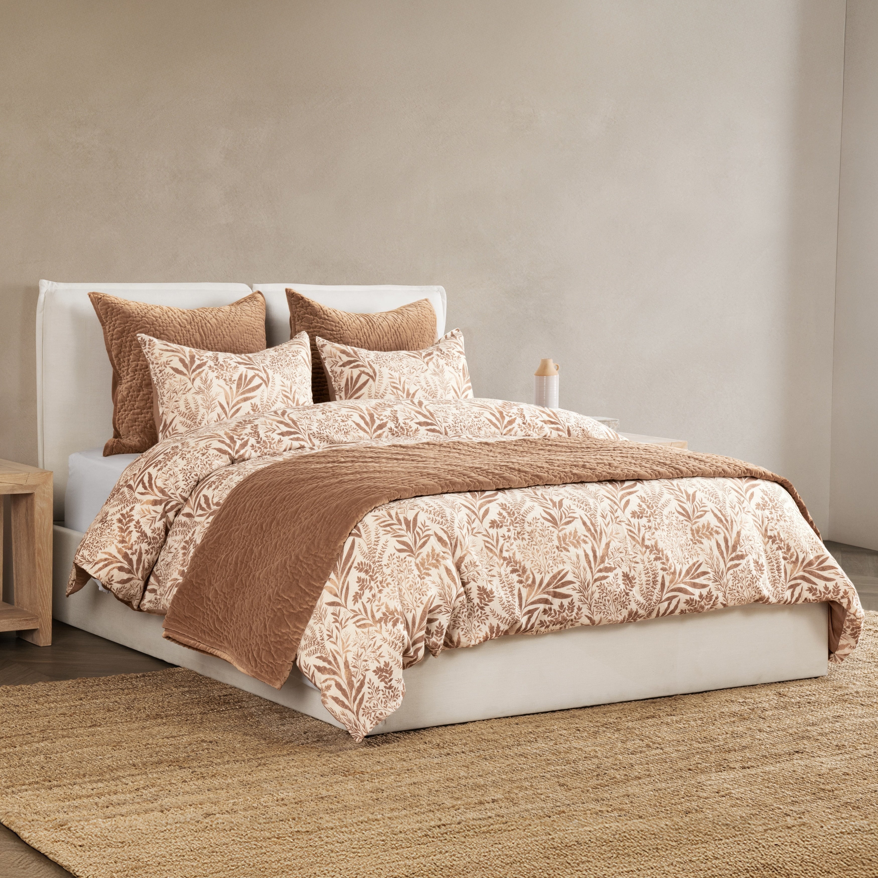 Villa By Classic Home Mulberry 3 Piece Linen Blend Duvet Set