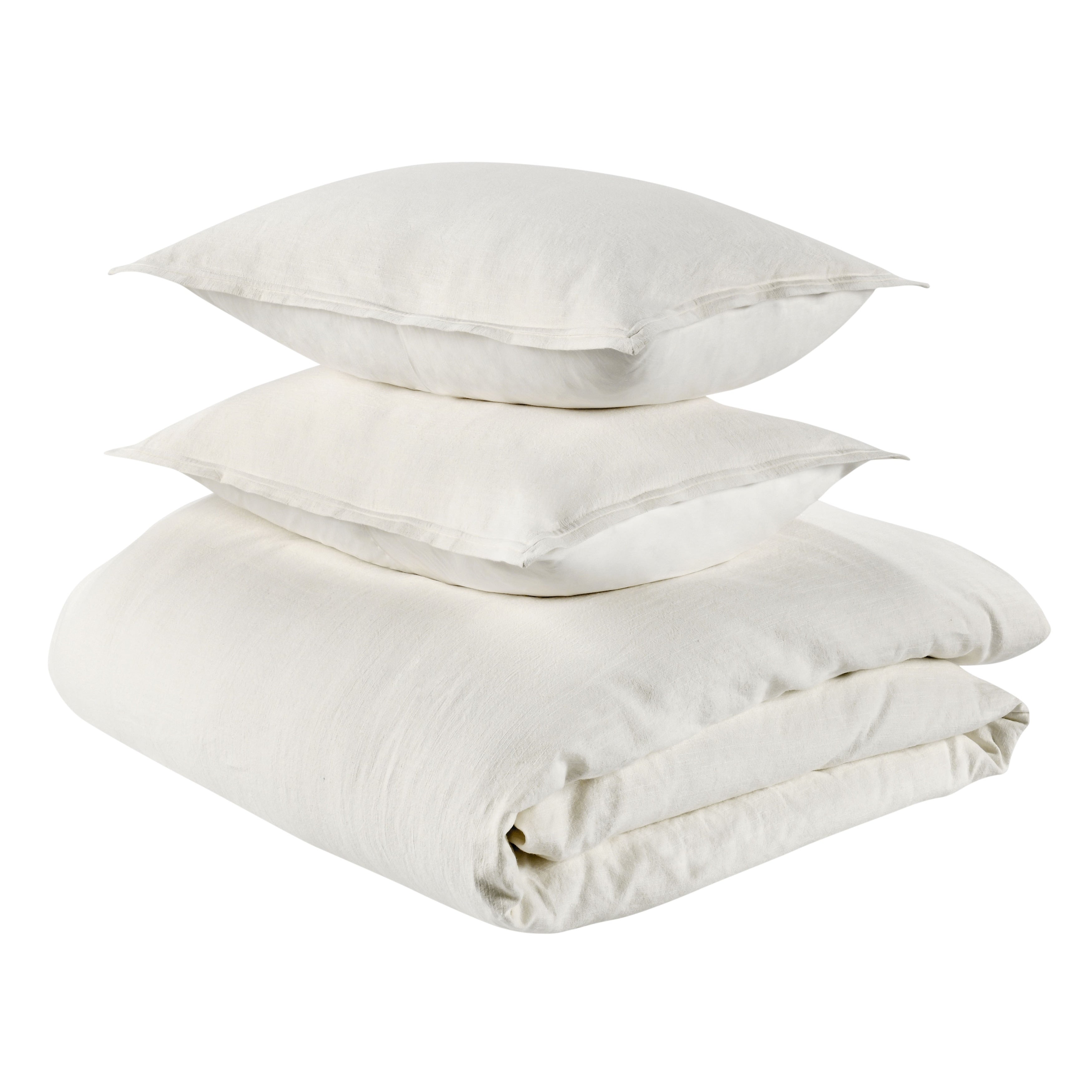 Villa By Classic Home Talia 3 Piece Linen Blend Fabric Duvet Set