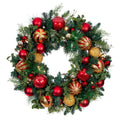 Village Lighting 30 In. Pre Lit Led Wreath Christmas Classic Red