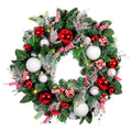 Village Lighting 30 In. Pre Lit Led Wreath Nordic Red