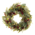 Village Lighting 30 In. Pre Lit Led Wreath Winter Frost Green