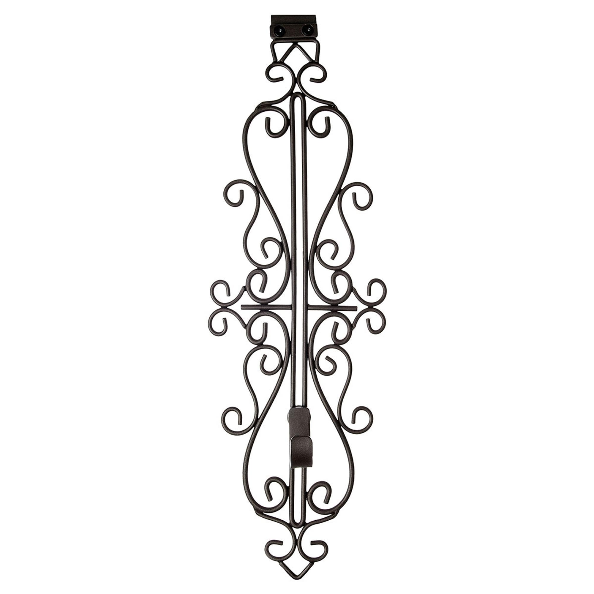 Village Lighting Adjustable Wreath Hanger Brown Colonial Brown