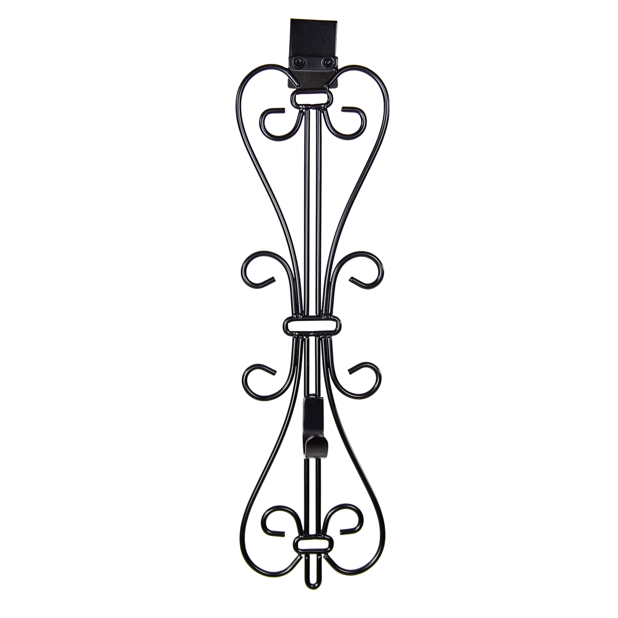 Village Lighting Adjustable Wreath Hanger Black Elegant