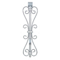 Village Lighting Adjustable Wreath Hanger Silver Elegant