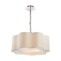 Villoy 24 Inch Wide 4 Light Pendant In Polished Nickel 24In W X 24In D X 10In H