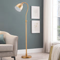 Vincent Blackened Bronze Arc Lamp