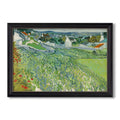 Vineyards At Auvers 1890 Vincent Van Gogh Custom Framed Canvas
