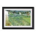 Vineyards At Auvers 1890 Vincent Van Gogh Custom Framed Print