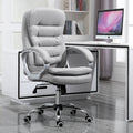 Vinsetto Adjustable Height Ergonomic High Back Home Office Chair With Armrests Grey