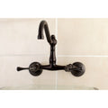 Vintage 6 In. Adjustable Center Wall Mount Kitchen Faucet