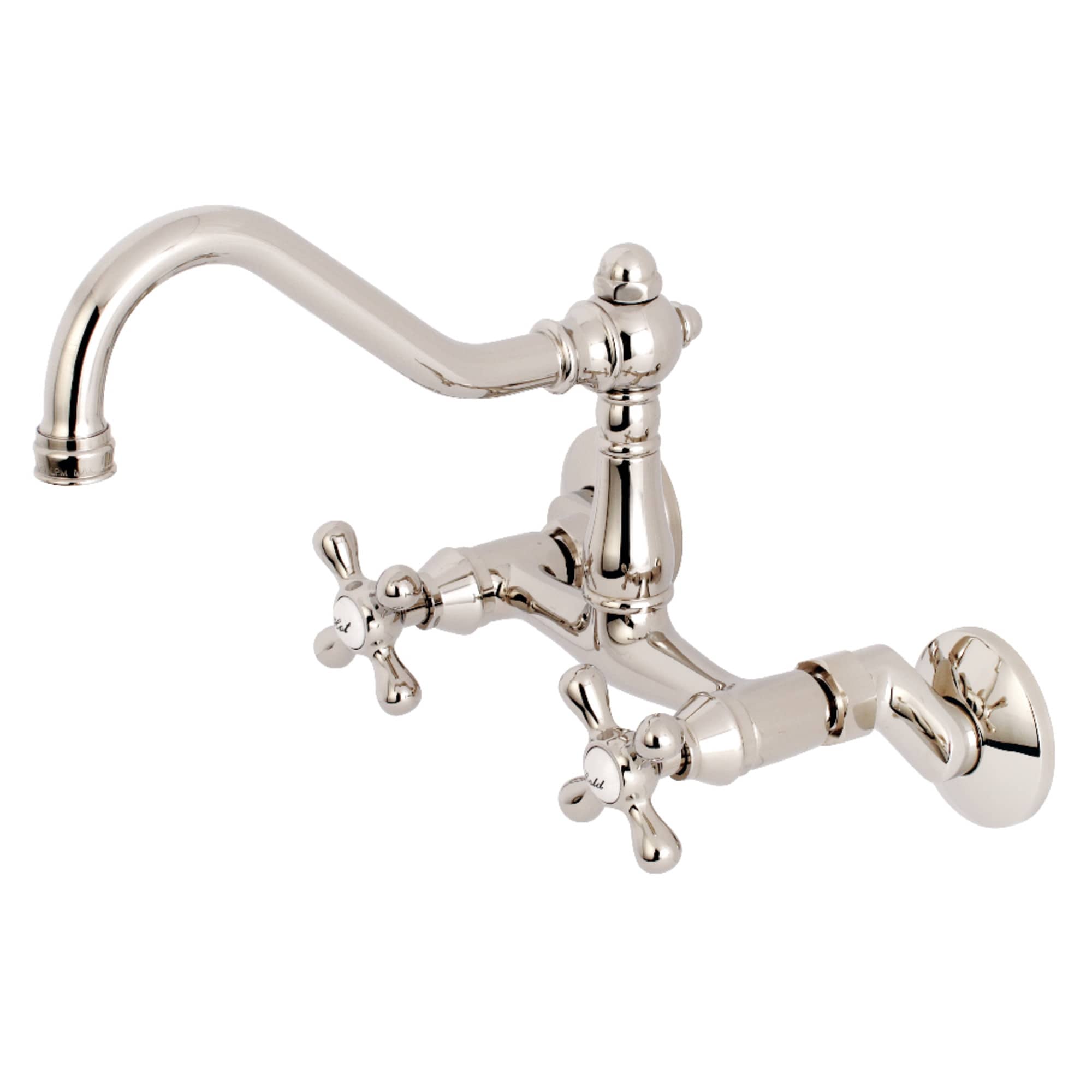 Vintage 6 Adjustable Center Wall Mount Kitchen Faucet