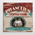 Carol Robinson Vintage Ad Xmas Pudding Gallery Wrapped Canvas Wall Art