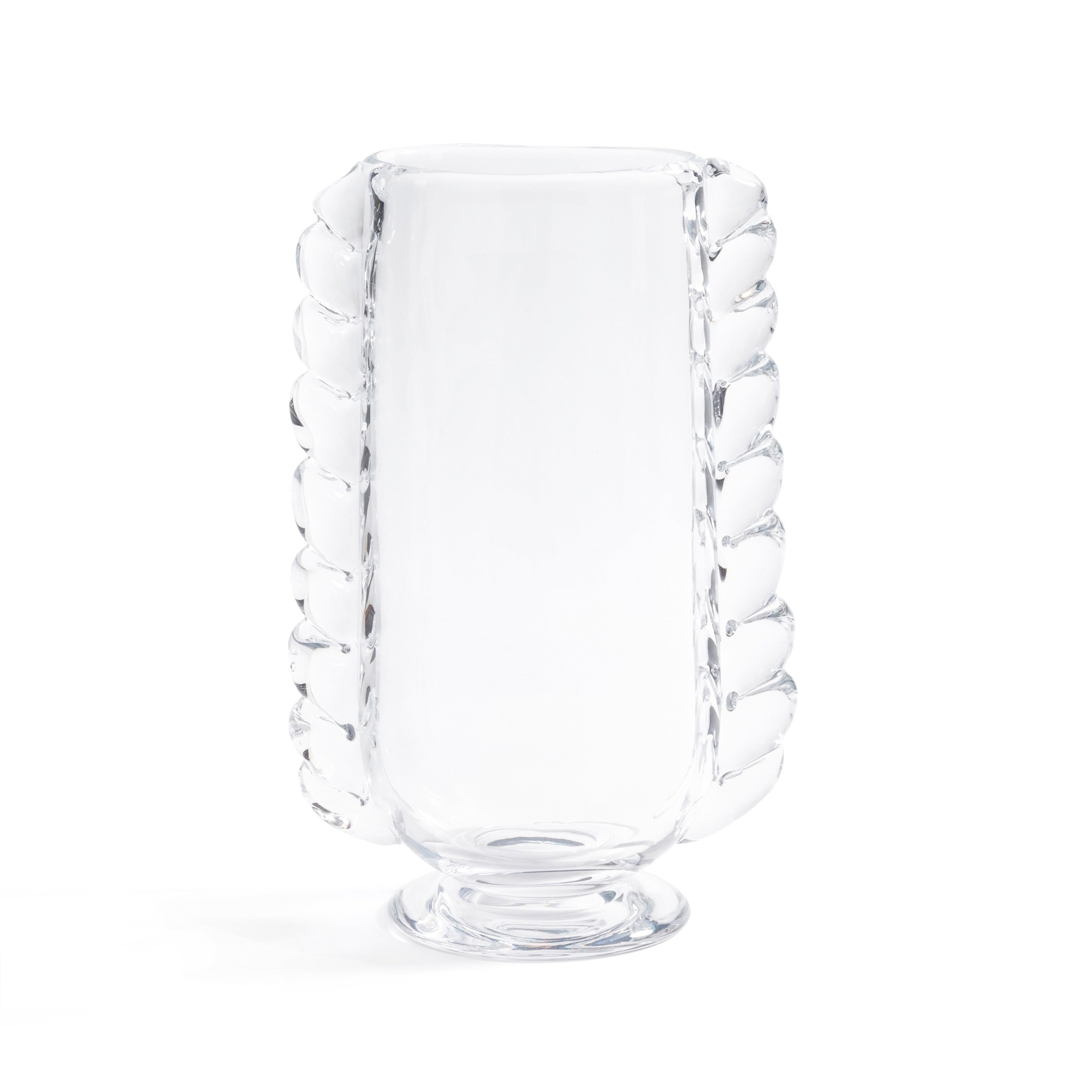 Vintage Braided Glass Vase
