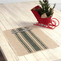 Vintage Burlap Stripe Placemat Set Of 6