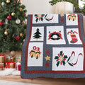 Vintage Christmas Quilted Throw