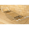 Solid Brass Satin Nickel Clawfoot Tub Caddy