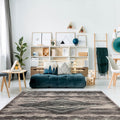 Vintage Collection Aztek Grey And Blue Rug 8 X 10 8 X 10
